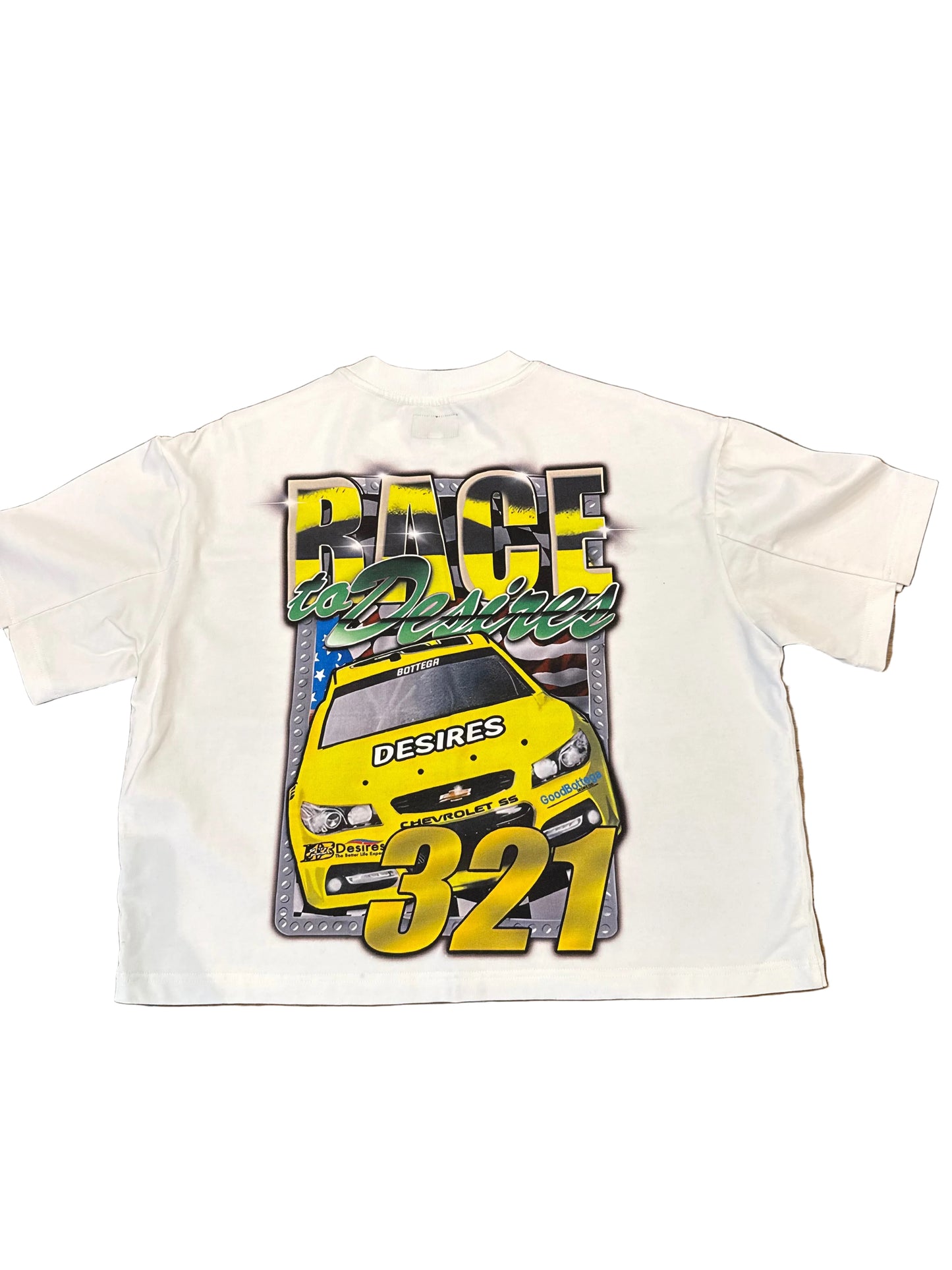 Pre-Loved Bottega Desires Race Tee White