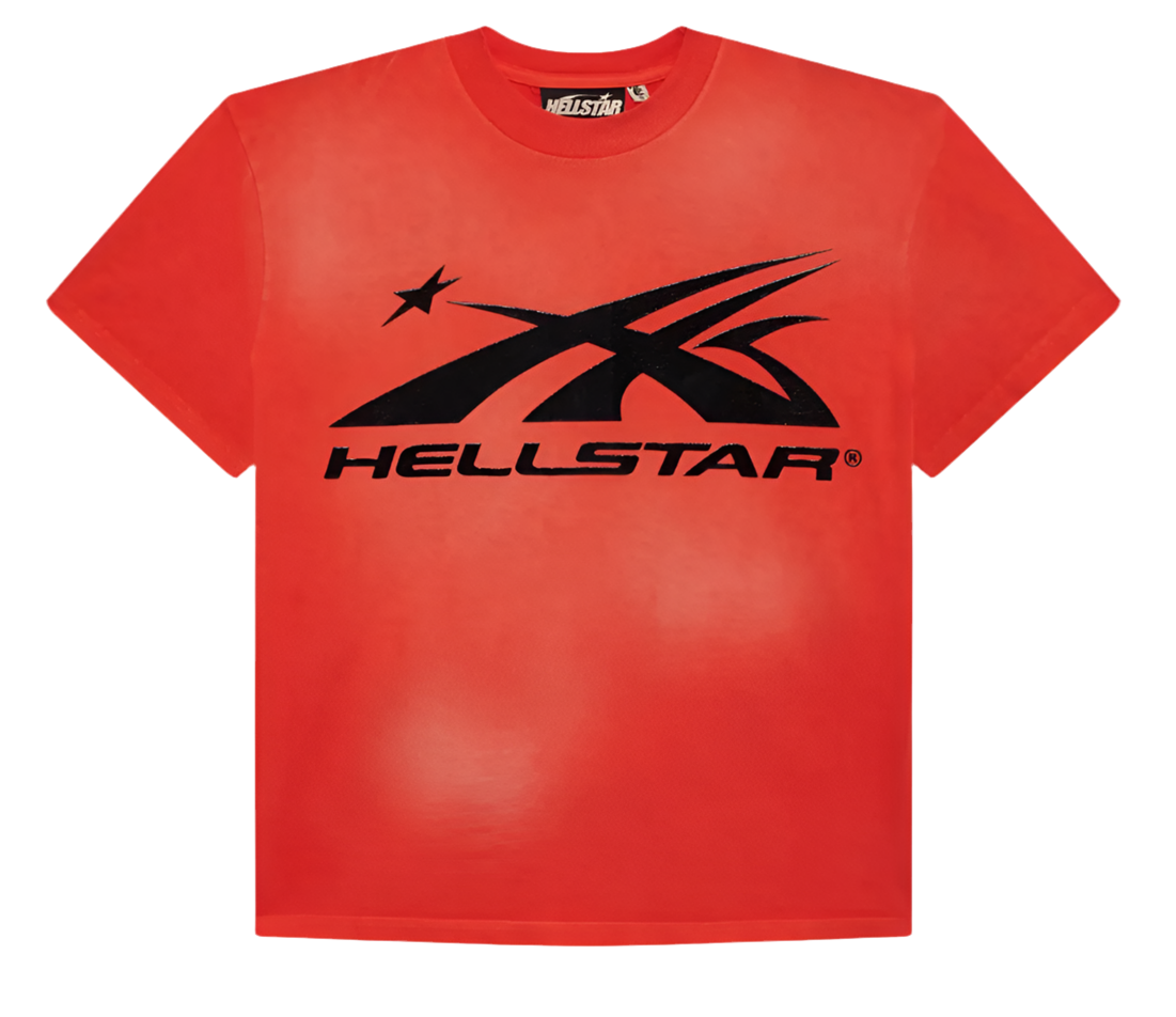 Hellstar Sport Logo Gel Tee Red