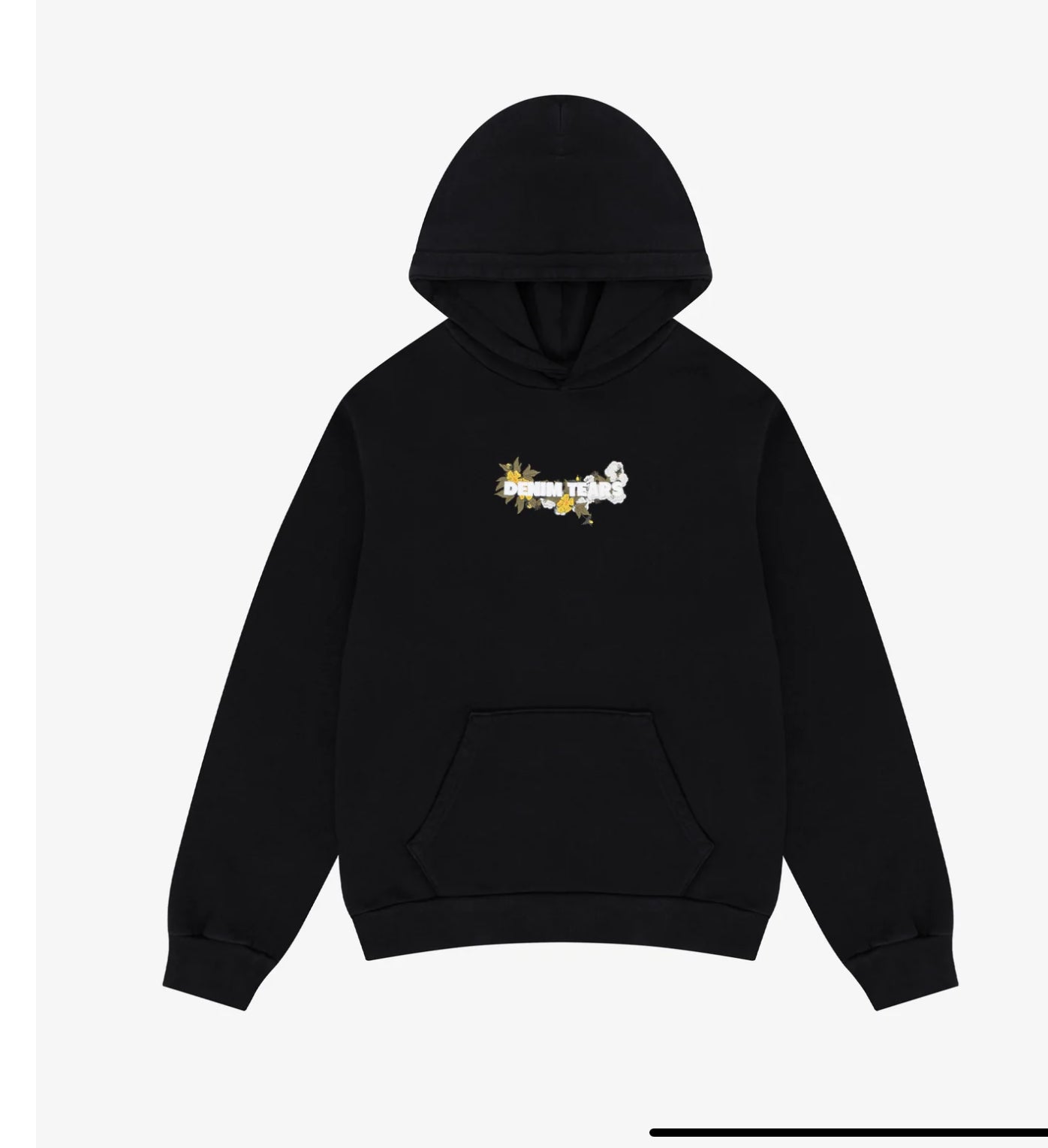 Denim Tears embroidered hoodie black