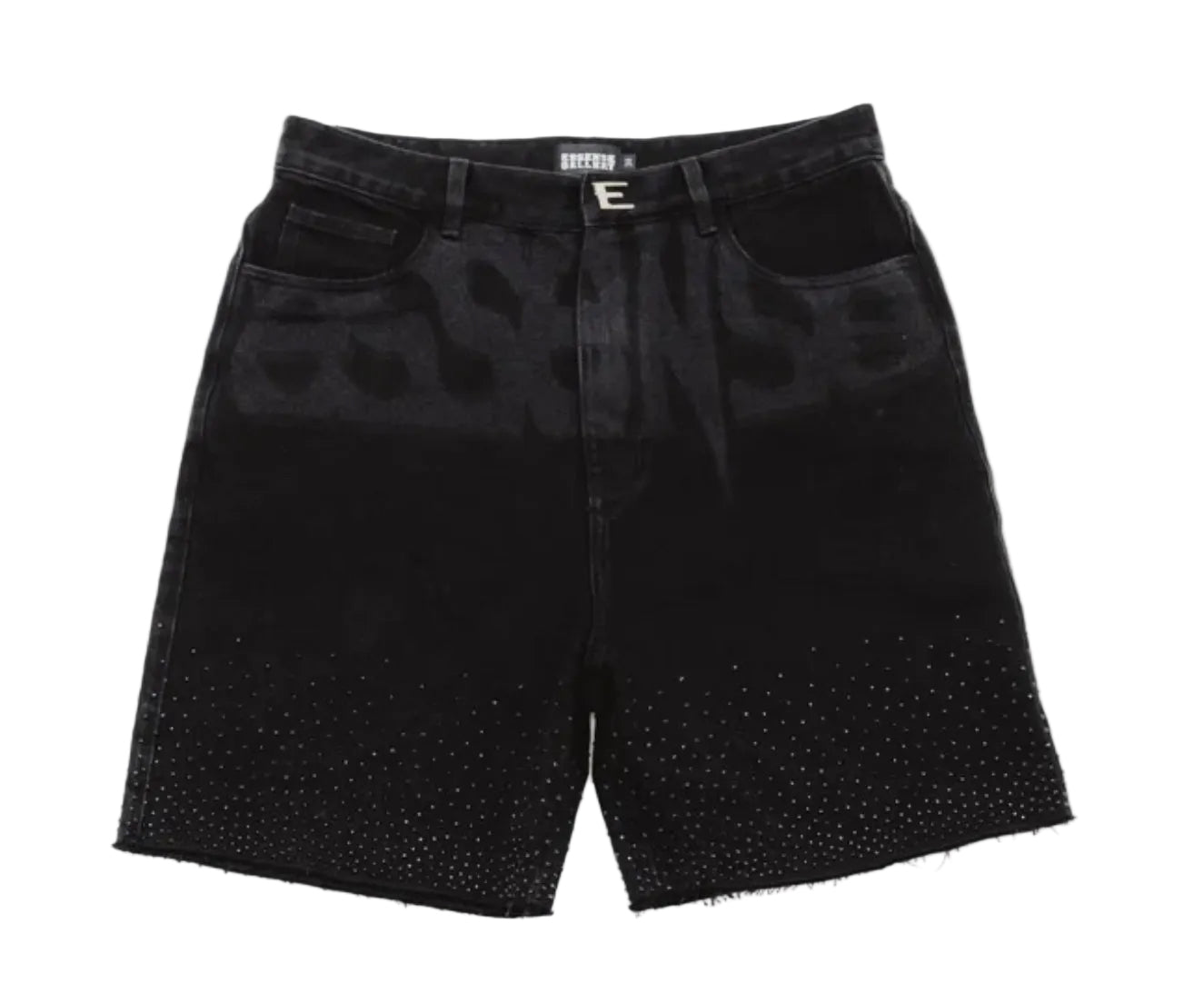 Essense Gallery Midnight Glare Rhinestone Jorts