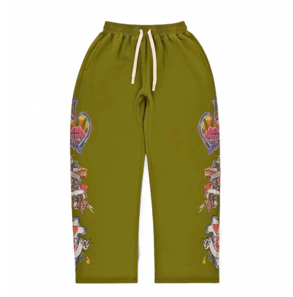 Righteous Risen King Sweatpants Green
