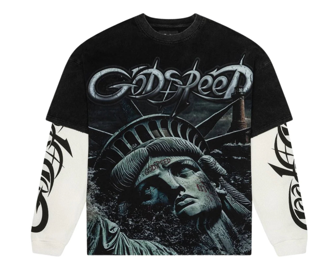 Godspeed Sunken Liberty 2 Layered T-Shirt (Black)
