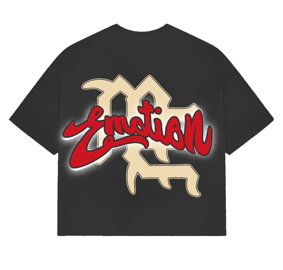 Mixed Emotions Cropped Blinded Grey Tee