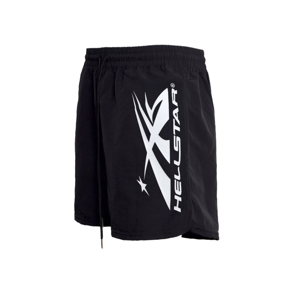 Hellstar Sports Vertical Athletic Shorts (Black/White)