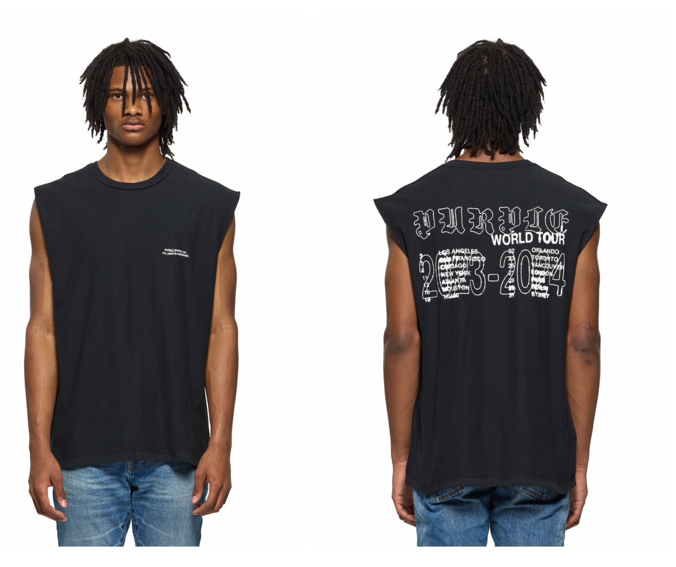 Purple Brand Cities Tank Top (Black)
