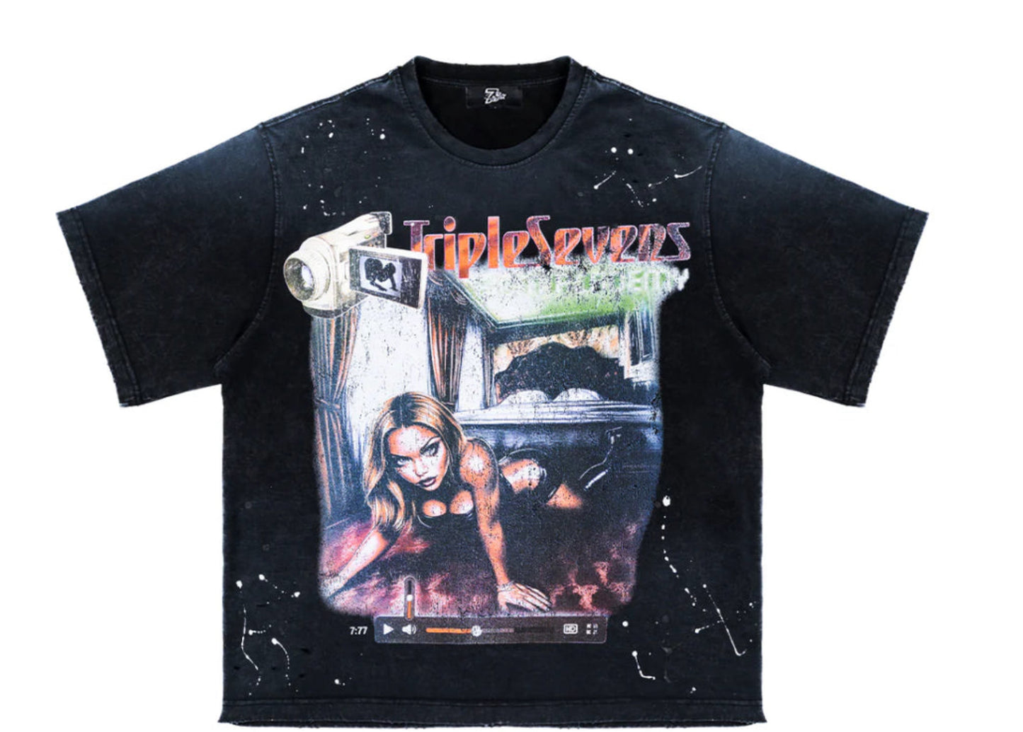 Triple 7 Film Tee (Black)