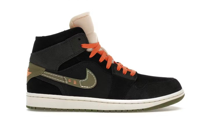 Jordan 1 Mid Craft Anthracite Light Olive
