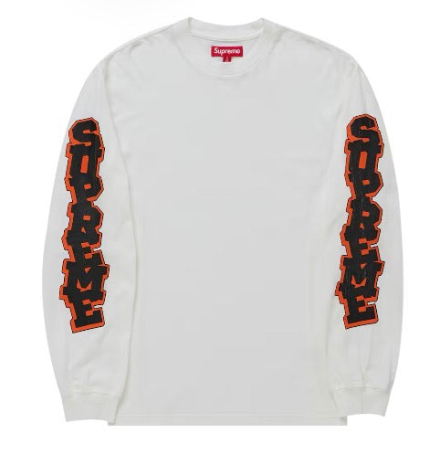Supreme Cracked L/s Orange