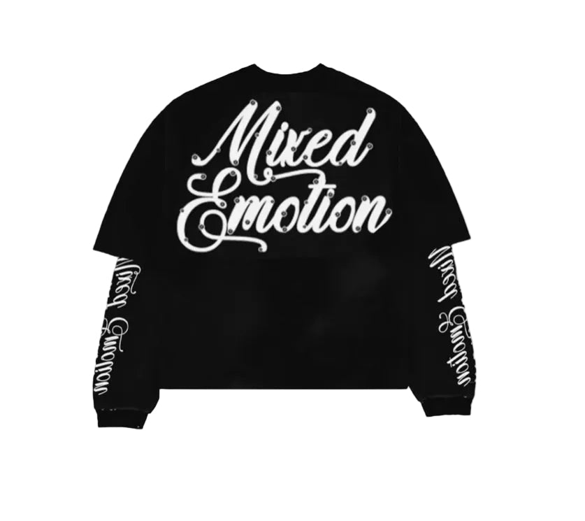 Mixed Emotions Black Blur L/S