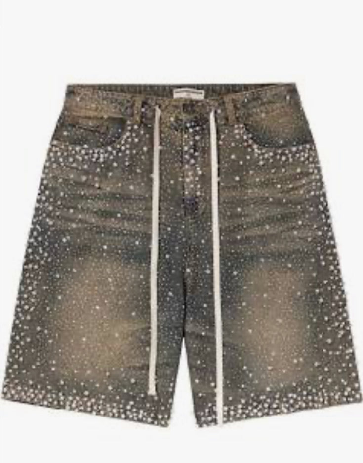 Vale Forever Rainstorm Jean Shorts (Dark Wash)