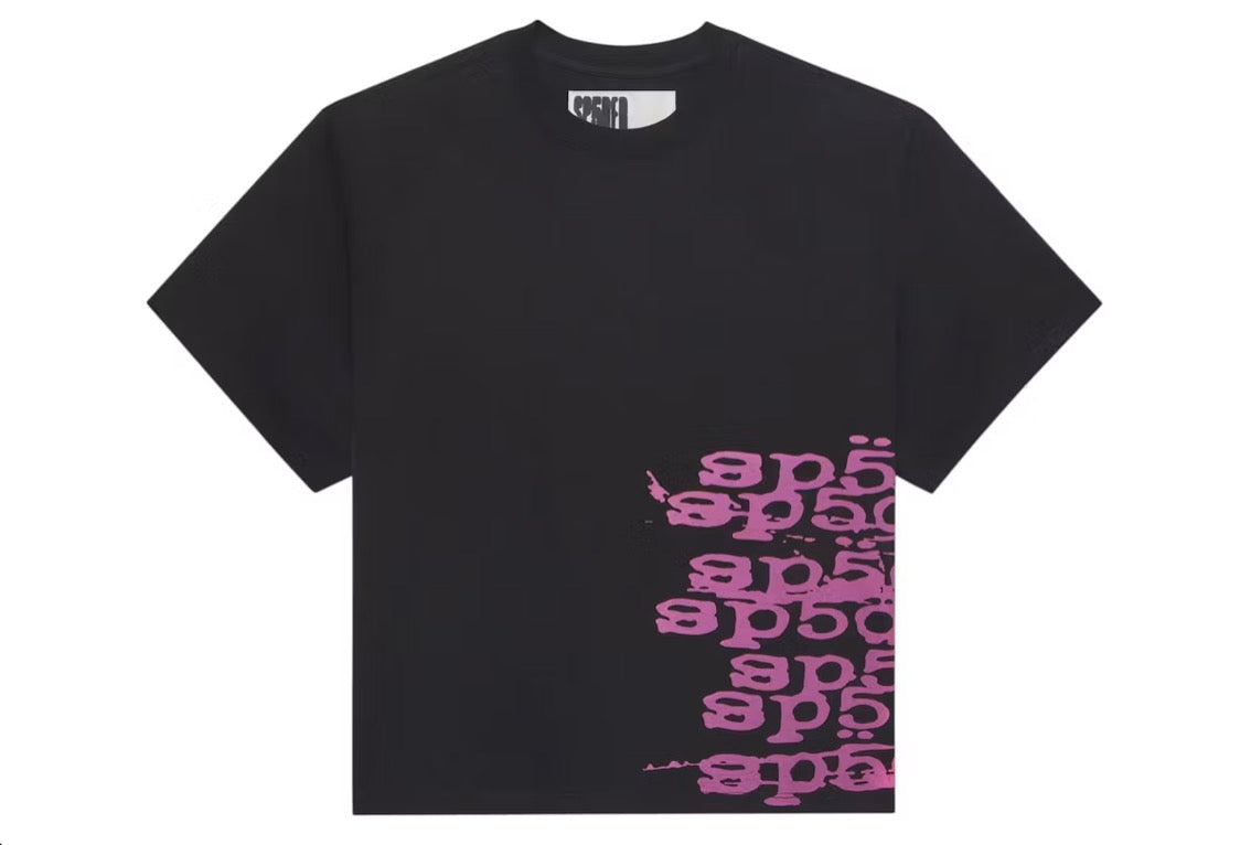 Sp5der Stacked Tee Black