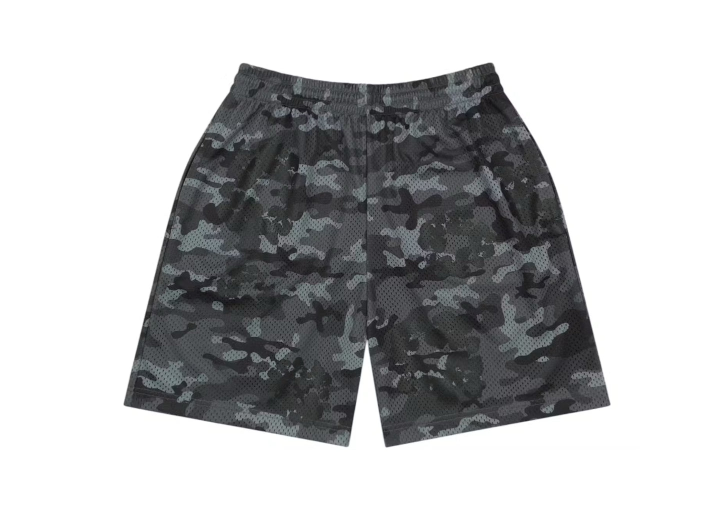 Denim Tears Camo Cotton Wreath Mesh Shorts (Black)