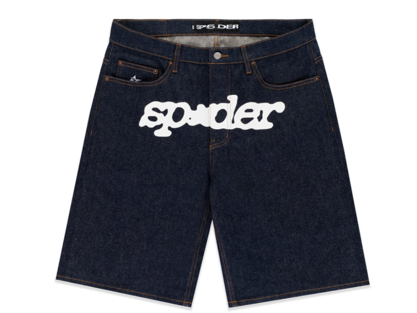 Sp5der indigo V3 logo Denim