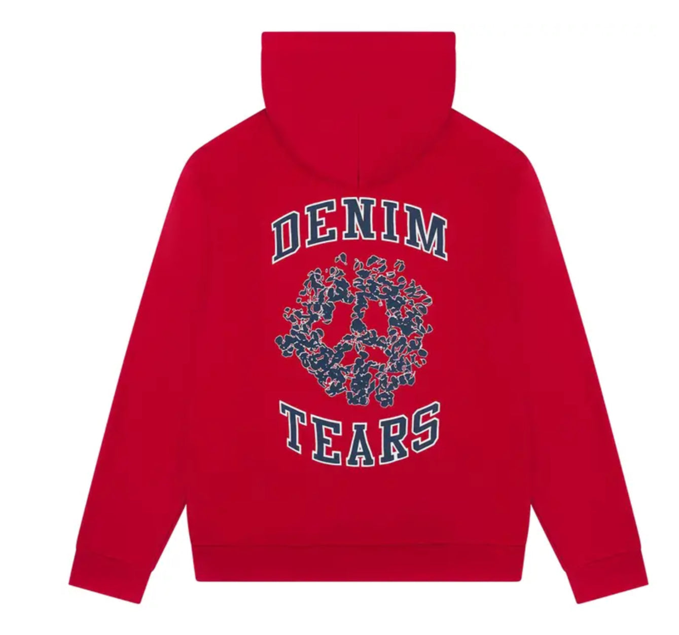 Denim Tears University Zip Hoodie Red/Navy