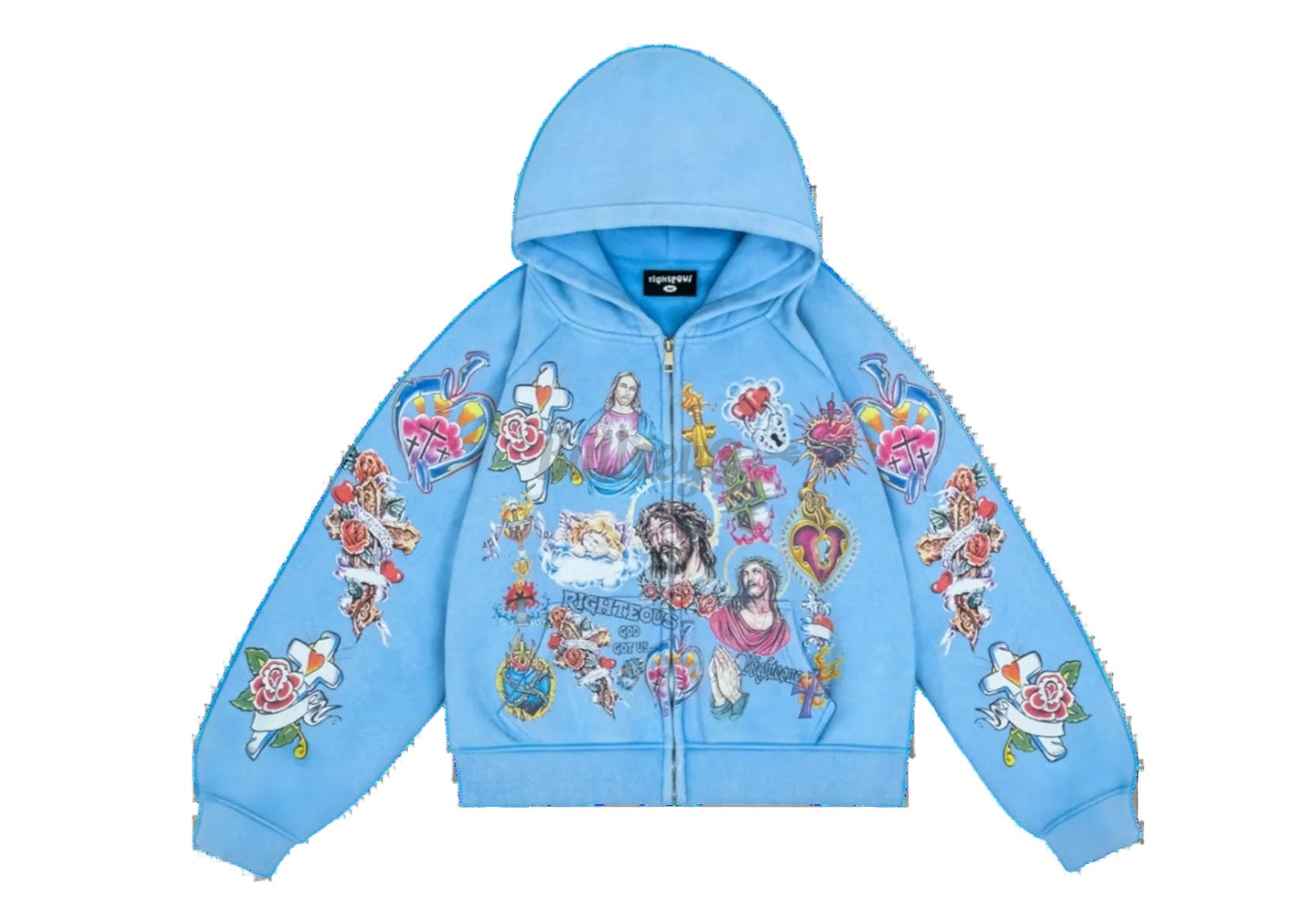 Righteous Risen Zip Up Blue