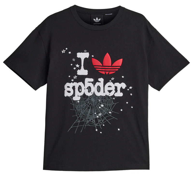 Sp5der x Adidas Tee Black