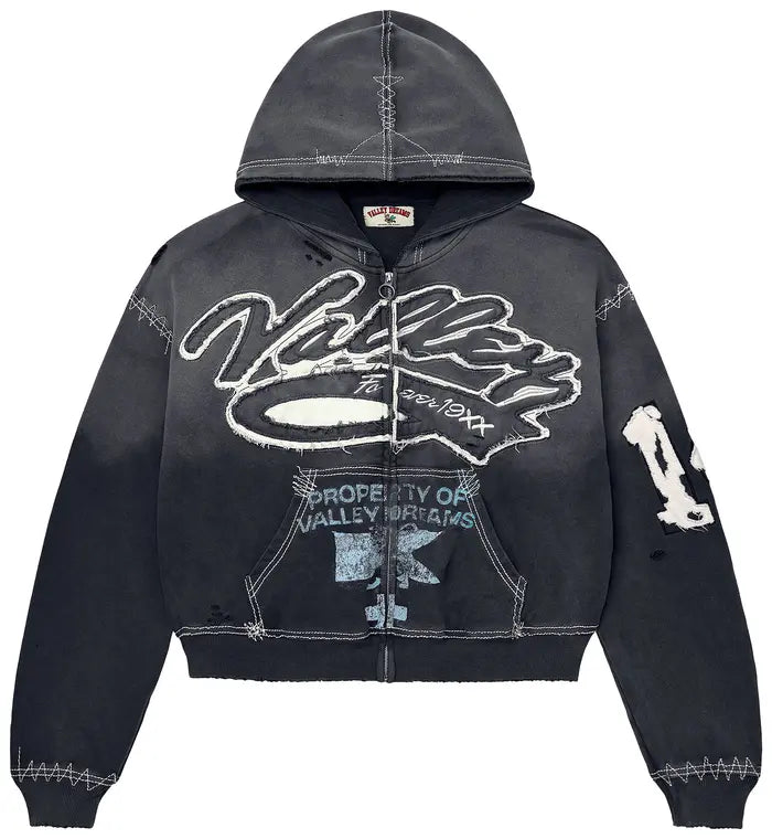 Vale Forever Religion Black Zip Up