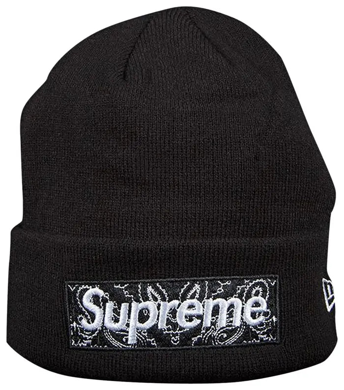 Supreme x New Era Box Logo Beanie 'Black'