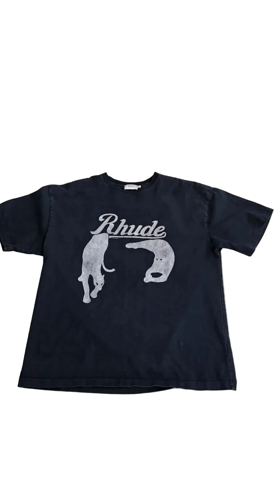 Pre-Loved Rhude Navy Blue Panther Tee