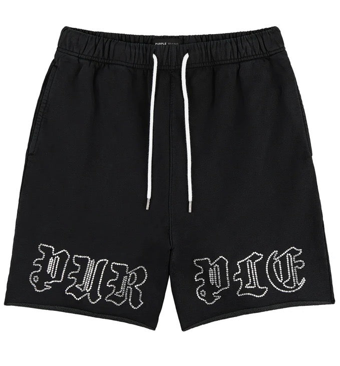 Purple Brand Gothic Crystals Shorts