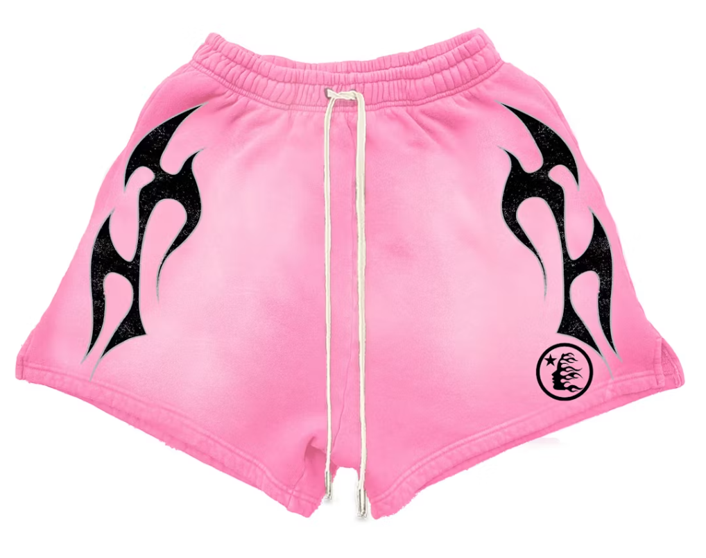 Hellstar Flame shorts Pink