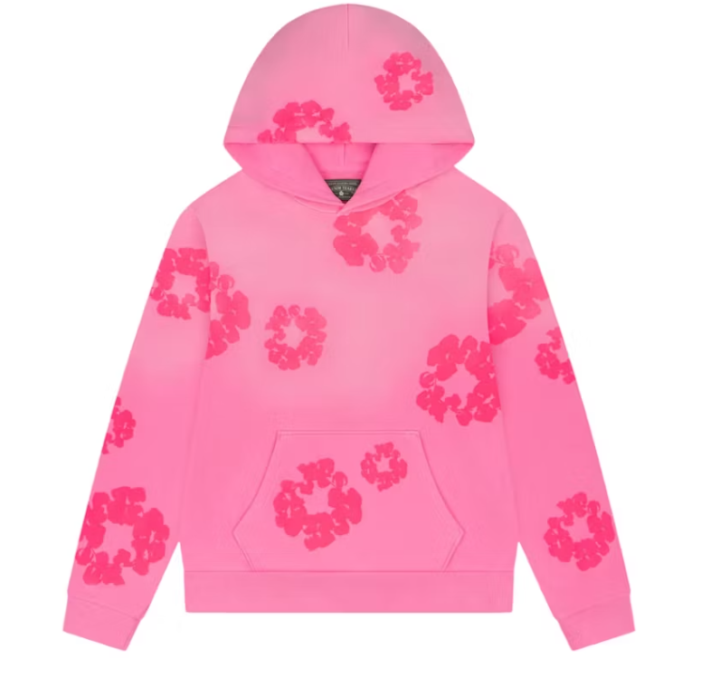 Denim Tears cotton Wreath Hoodie Pink/Pink