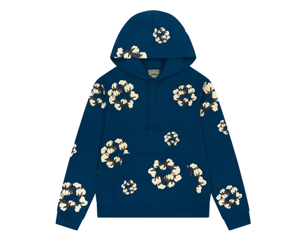 Denim tears x CPFM Cactus Wreath Hoodie (Navy Blue)