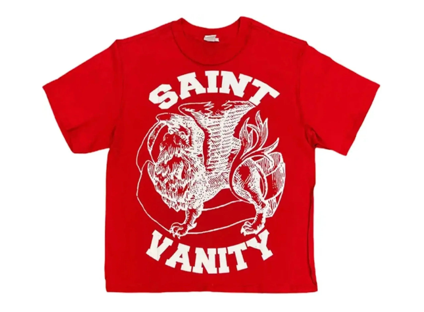 Saint Vanity Griffin T-Shirt Red/White