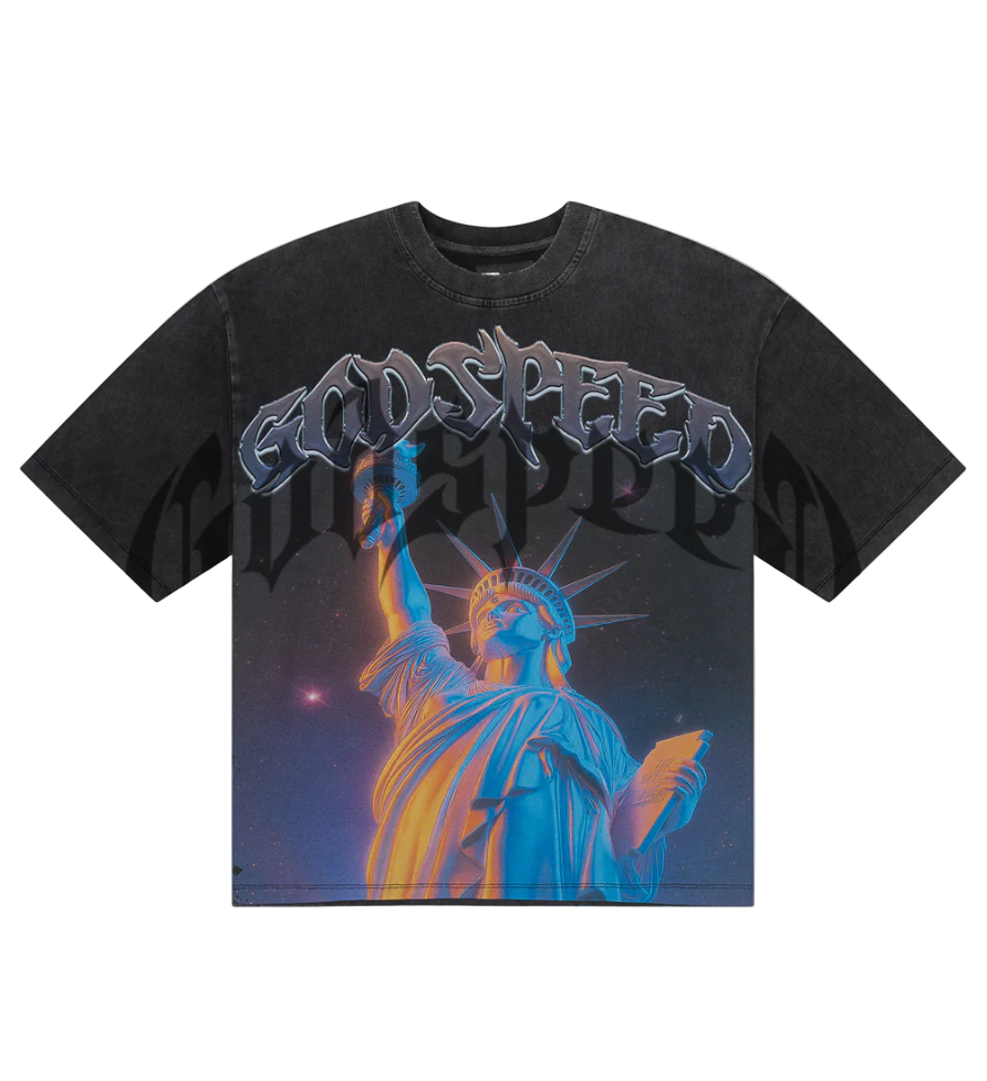 Godspeed Purple City Tee Grey Wash