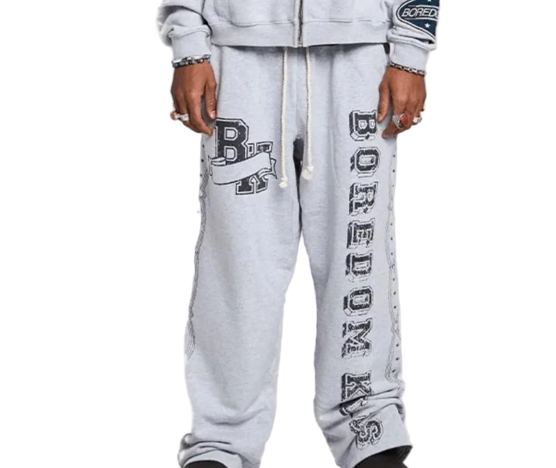 Boredom Kills Collegiate Sweats Grey