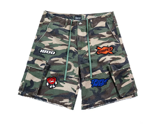 Triple 7 Sniper Camo Shorts
