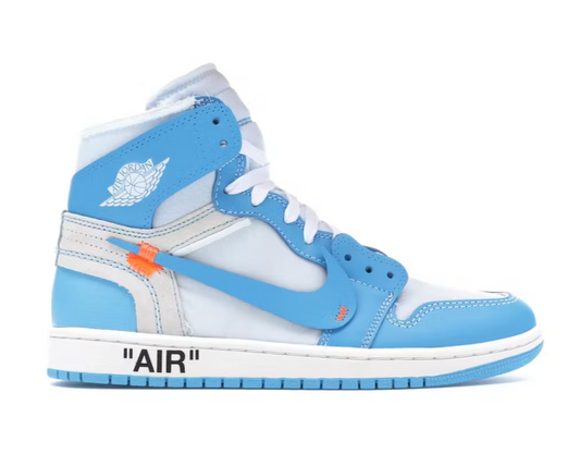 Preowned Jordan 1 Retro High Off-White University Blue Sz. 10.5m