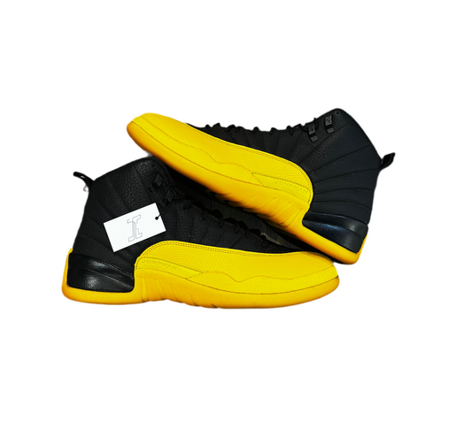 Preowned Jordan 12 Retro Black University Gold Sz. 10