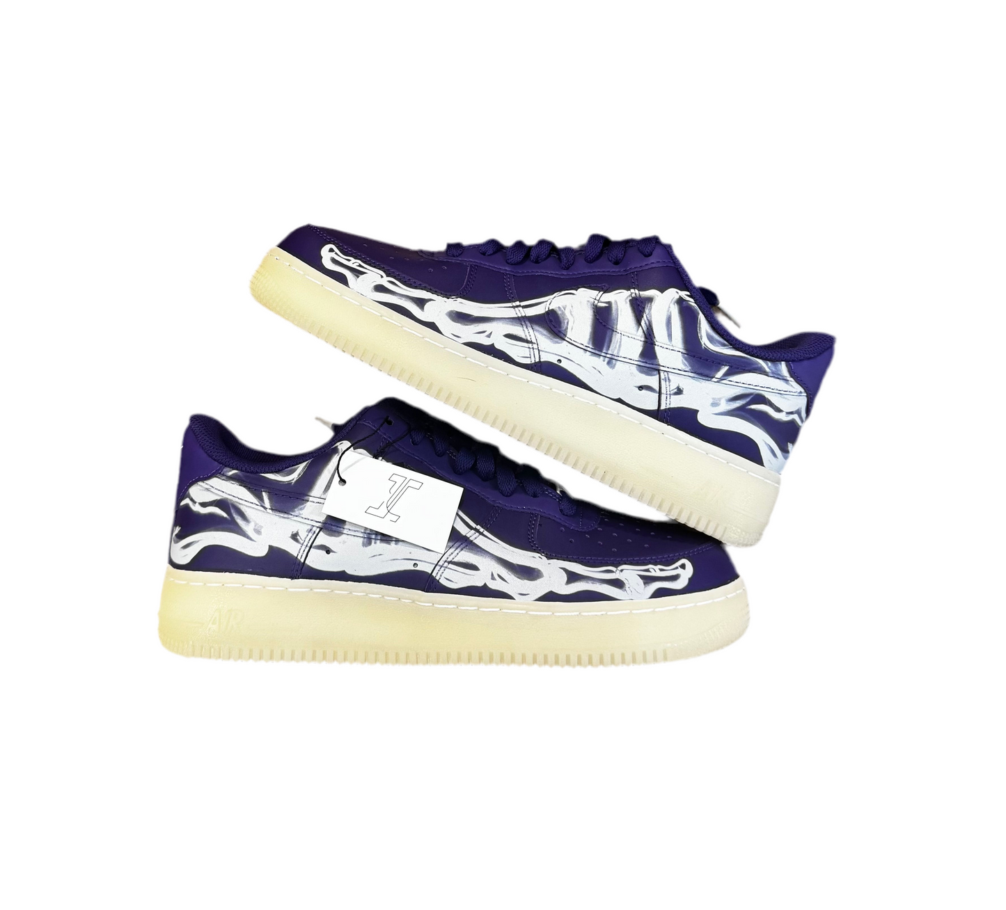 Nike Air Force 1 Low ‘07 QS Puprle Skeleton (2021) Sz. 8