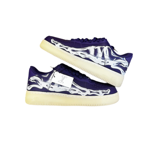 Nike Air Force 1 Low ‘07 QS Puprle Skeleton (2021) Sz. 8