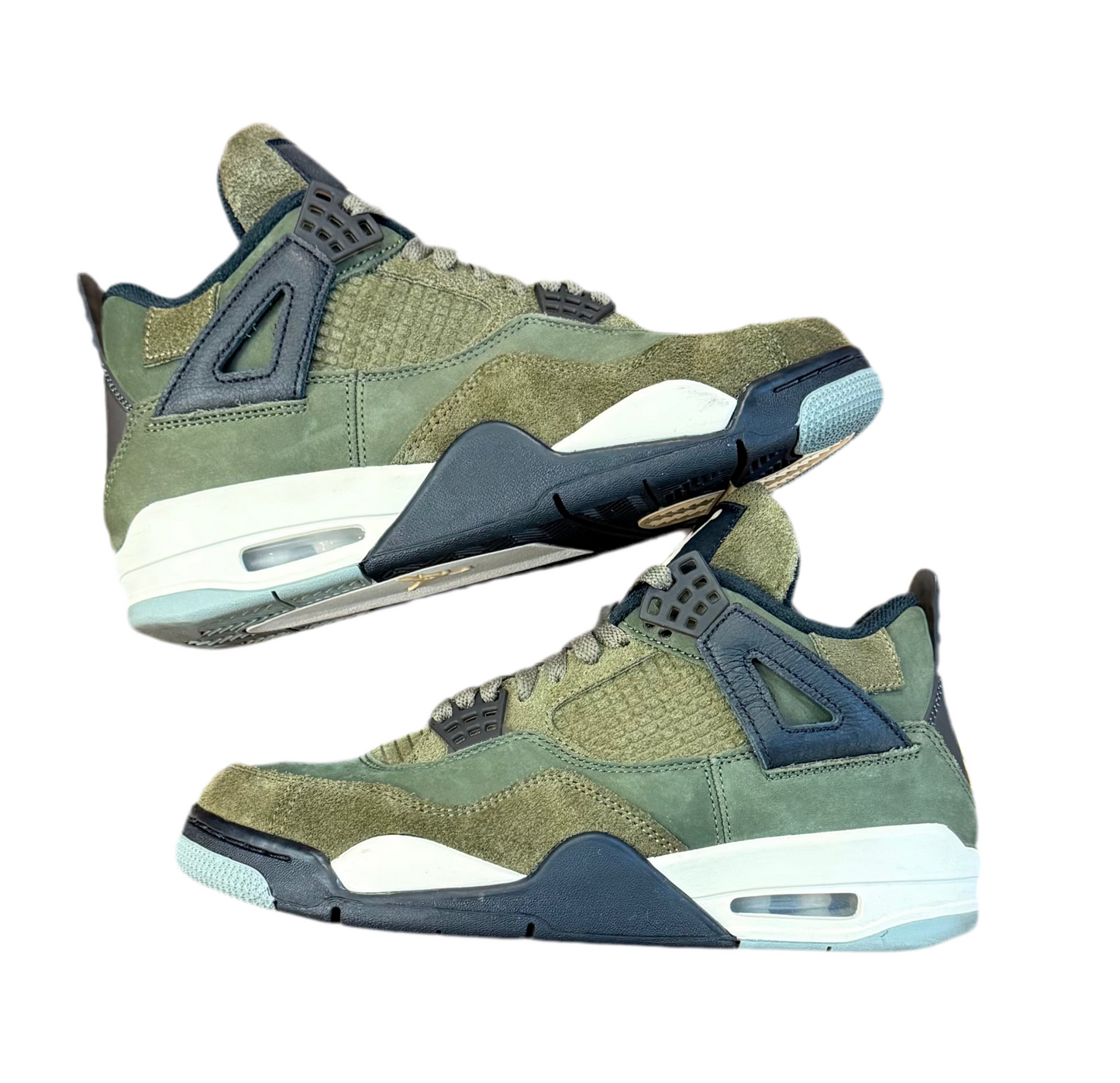 Preowned Jordan 4 Retro Craft Olive sz. 7.5