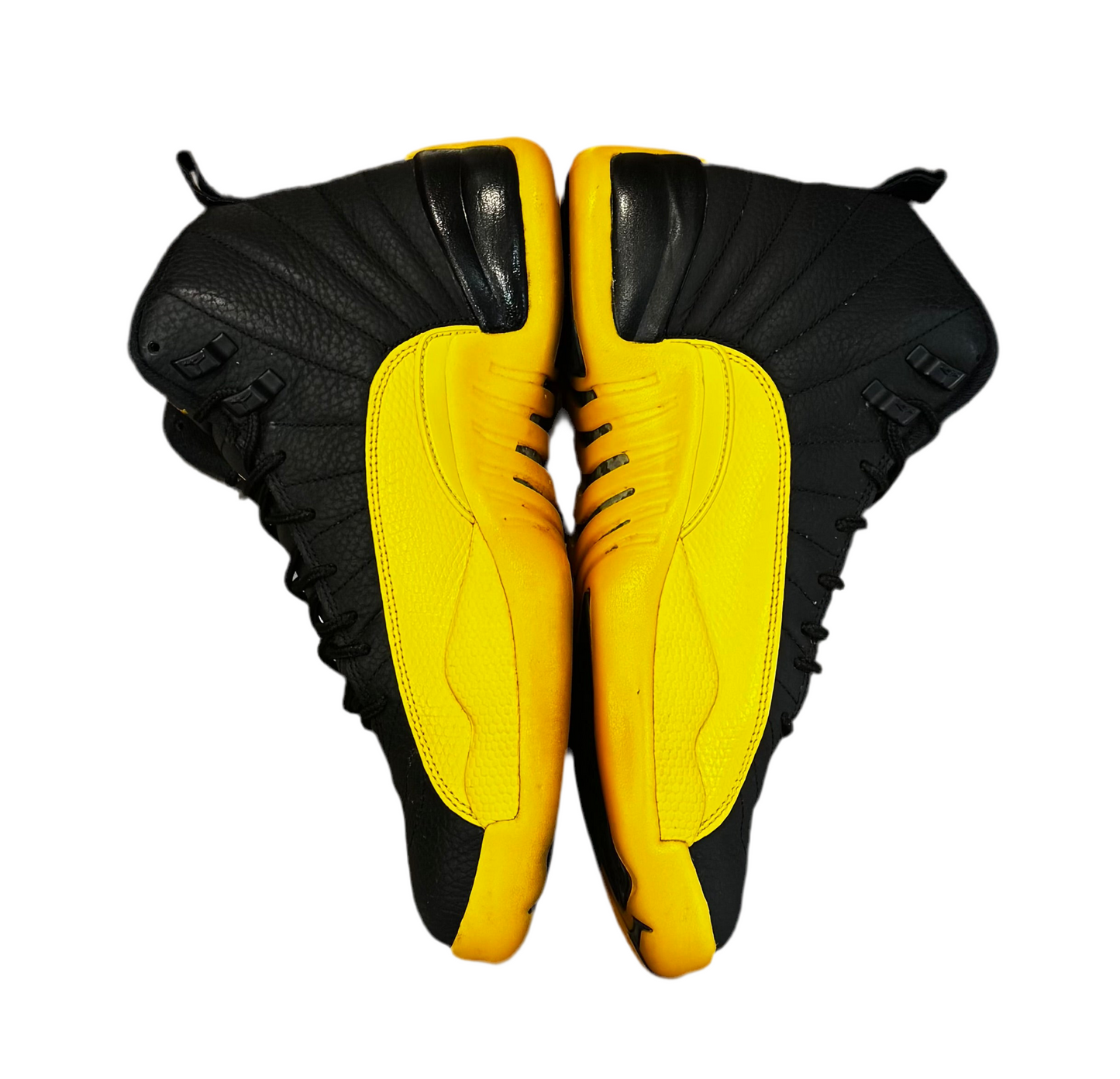 Preowned Jordan 12 Retro Black University Gold Sz. 10