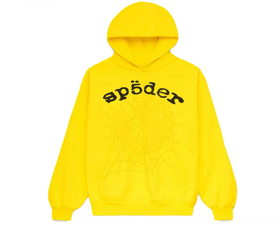 Sp5der OG Web Legacy Hoodie Yellow