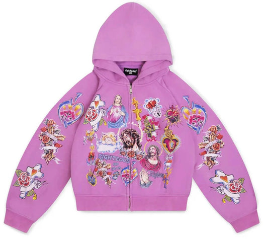 Righteous Risen King Hoodie Purple