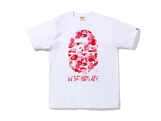 Bape ABC Camo By Bathing Ape Tee (White/Pink)