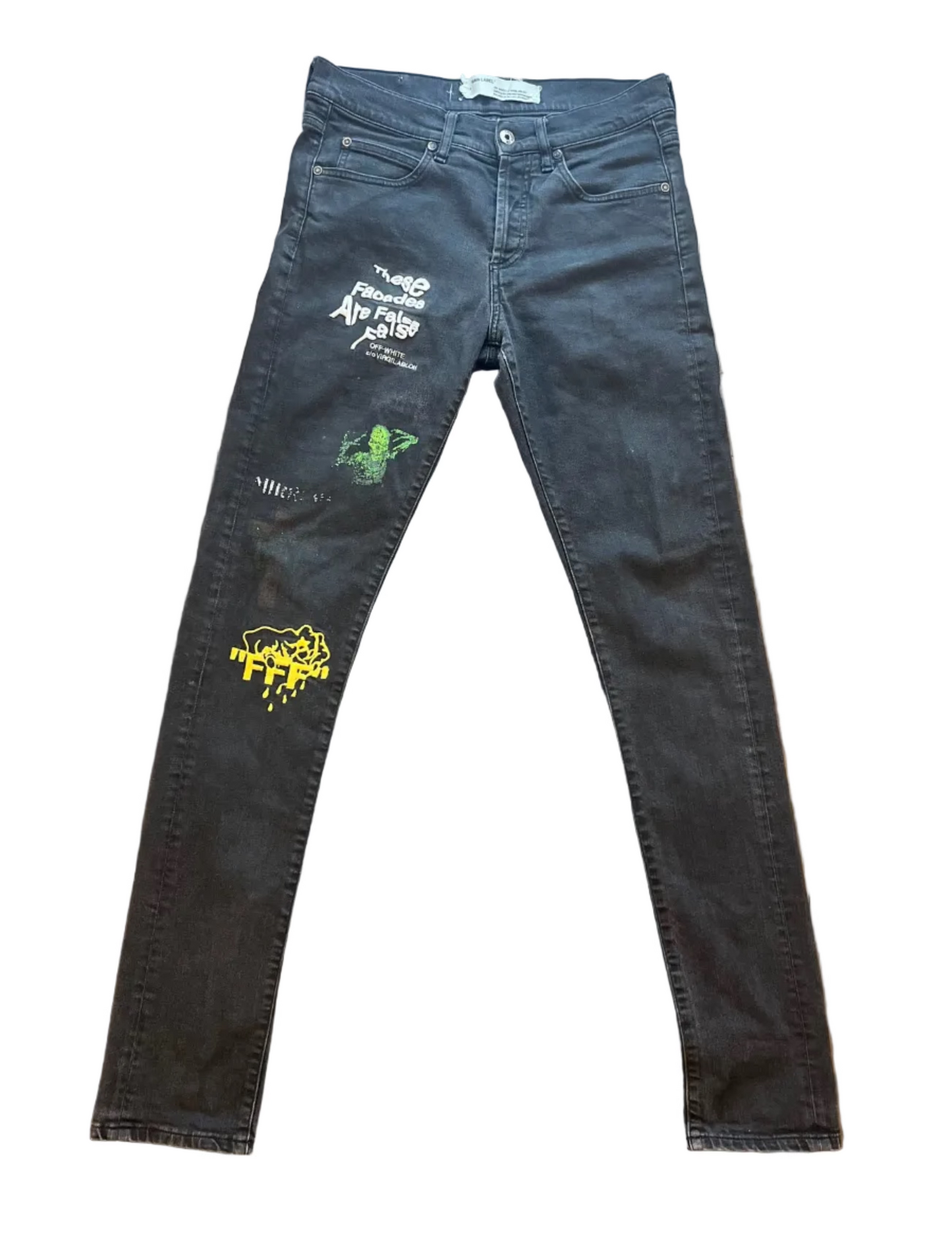 Off-White jeans these facades are false
