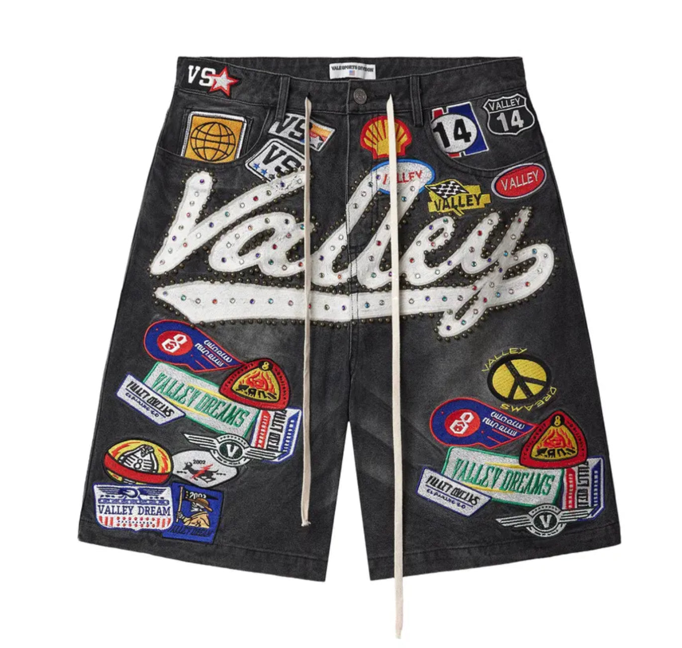 Vale Forever 1980s Jorts (Black)