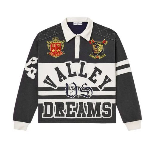 VALE FOREVER DREAMS RUGBY L/S TEE BLACK