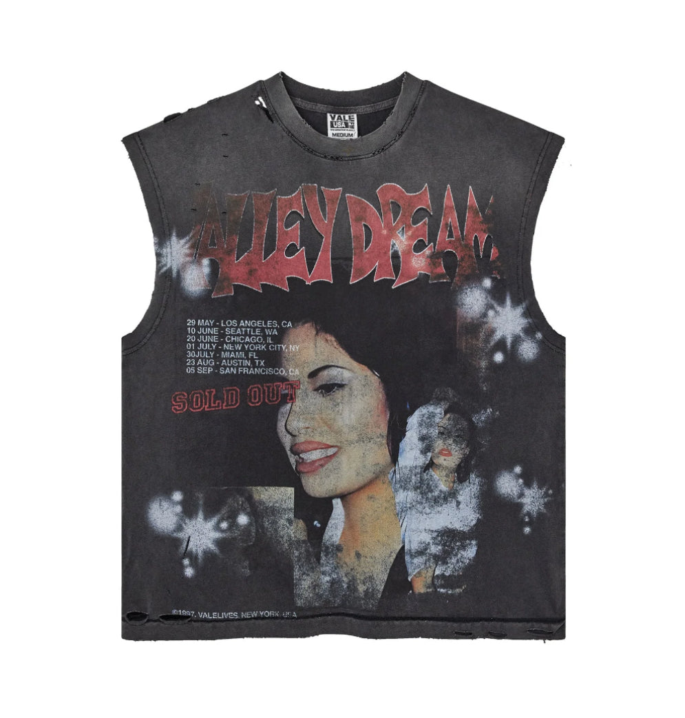 Vale Forever La Flor Muscle Tee (Black)