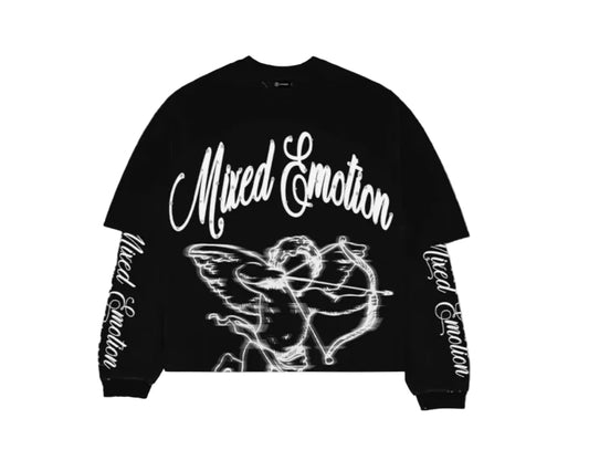 Mixed Emotions Black Blur L/S