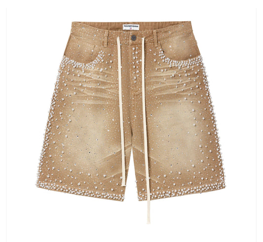 Vale Forever Rainstorm Jorts (Light Brown)