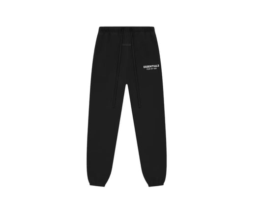 Fear of God essentials Jet black classic logo Sweatpants