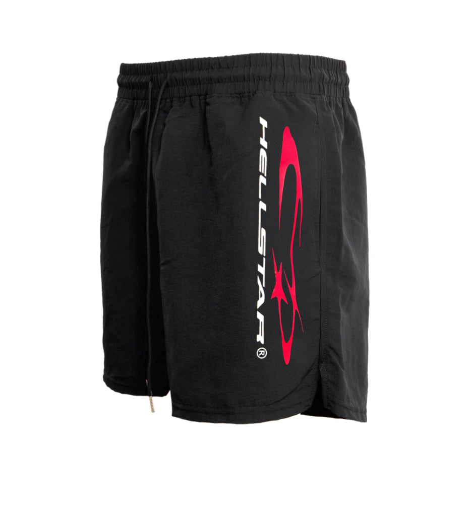 Hellstar Sports Vertical Athletic Shorts (Black/Red)
