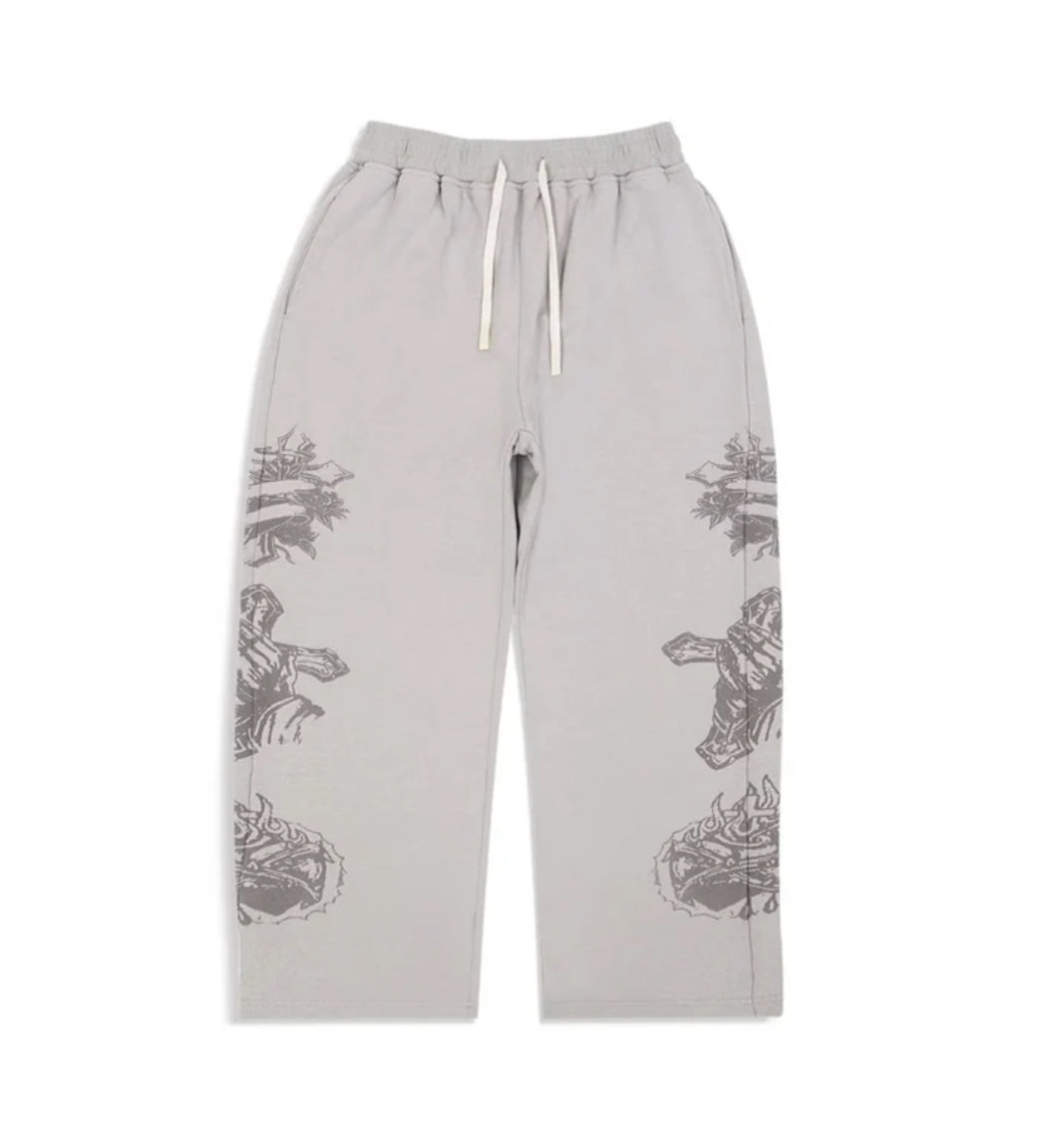 Righteous Risen Tatted Believer Sweatpants Grey