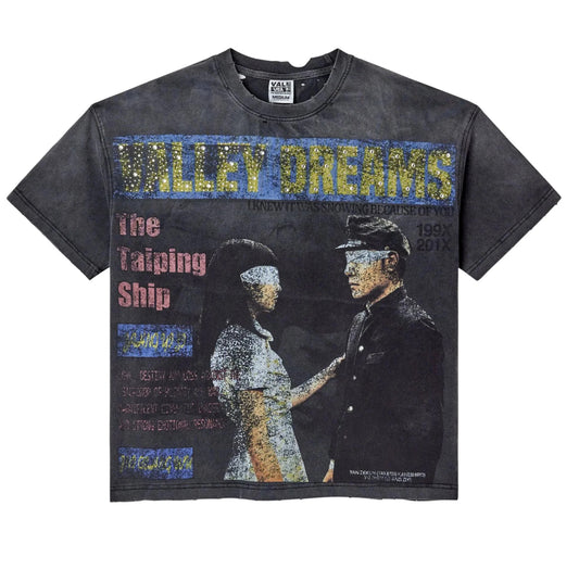 Vale Forever Cross Bling Tee (Wash Black)